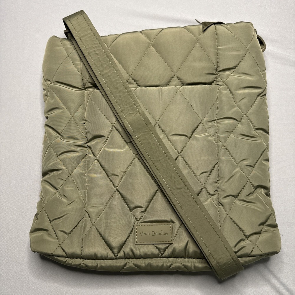 Vera Bradley‎ Ultralight Hipster Crossbody Sage Green 27132-X64 Nylon Puffy